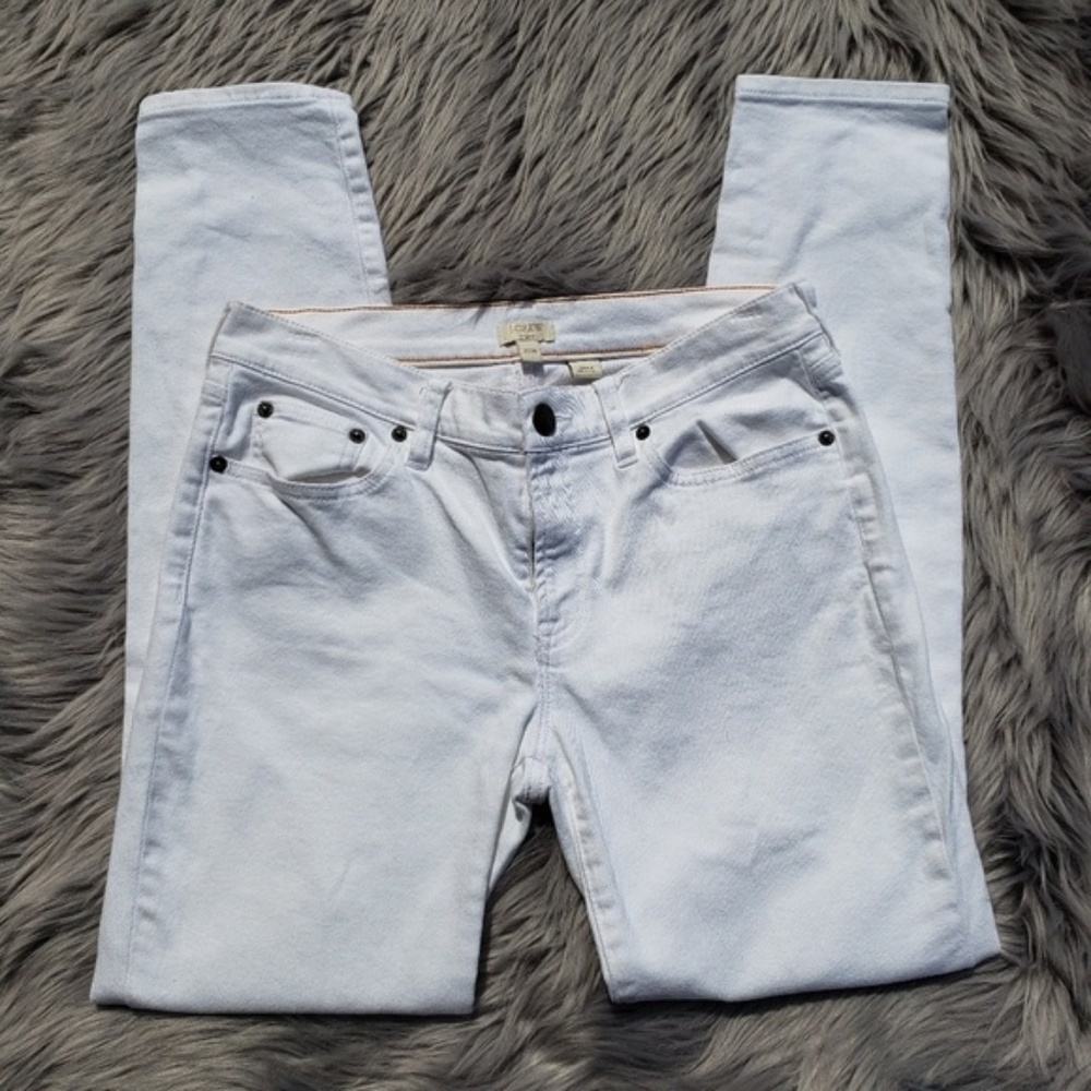 J. Crew Skinny Stretch Jeans White sz 27/28
